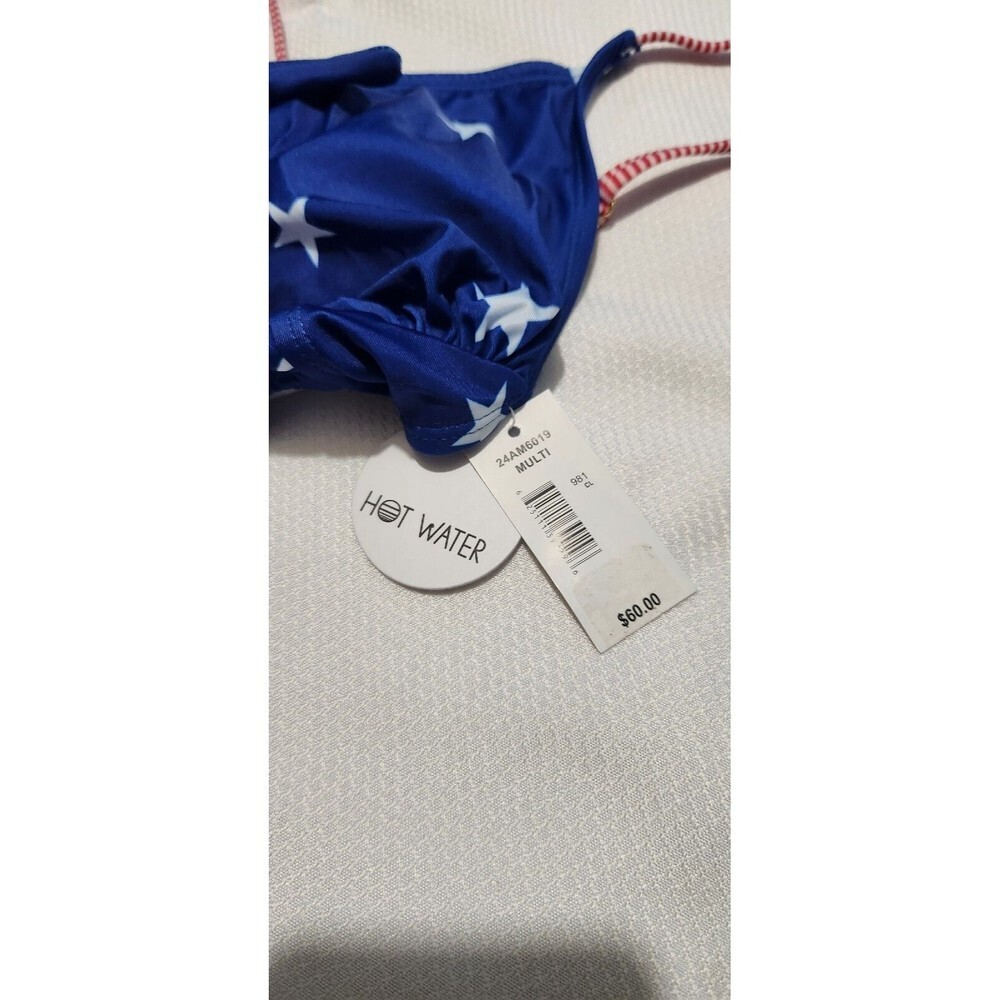 Hot Water One piece Swimsuit For Women size Medium American Flag Print. New!! - Picture 7 of 9